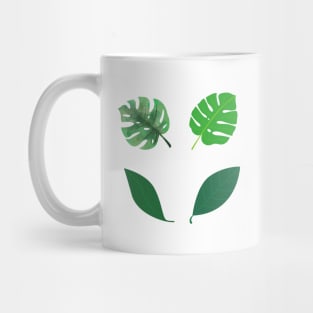 green leaves bundle design Mug